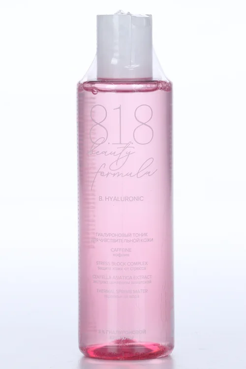 Тоник 818 Beauty formula гиалуроновый для чувствкожи, 200 мл