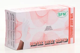 Перчатки SFM стоматолог латекс нестер неопудр текстур XS, пара (534 455)