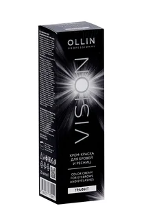 Крем краска Ollin professional vision для бровей и ресниц графит 20 мл