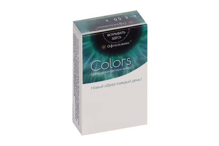 Линзы Офтальмикс Colors Hazel контактные R 8,6 (диоптрия -8,0) 2 шт (8807200727179)