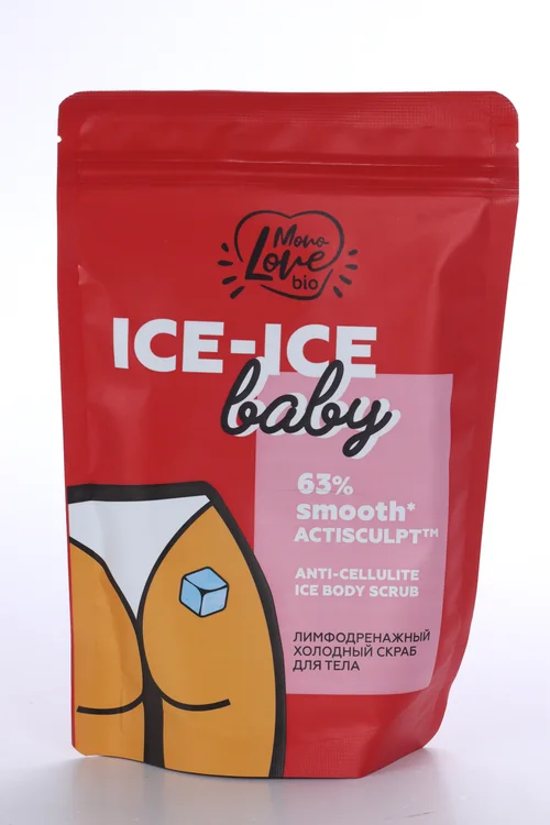 Скраб MonoLove bio Ice-Ice Baby лимфодренажный холодный кофе дойпак 200 гр
