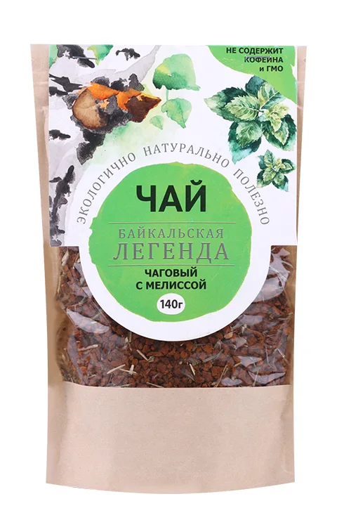 Чай чаговый с мелиссой Байкальская легенда 140 гр