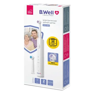 Зубная щетка B.Well электрическая PRO-800 белая