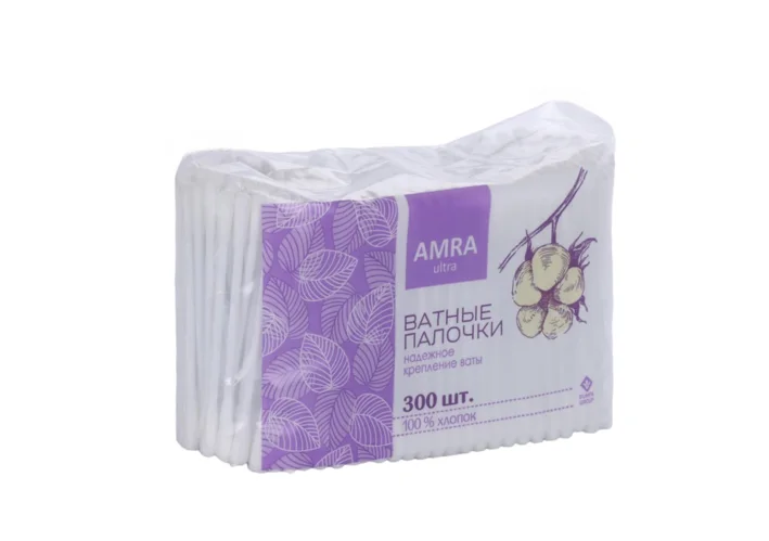 Ватные палочки Амра 300 шт