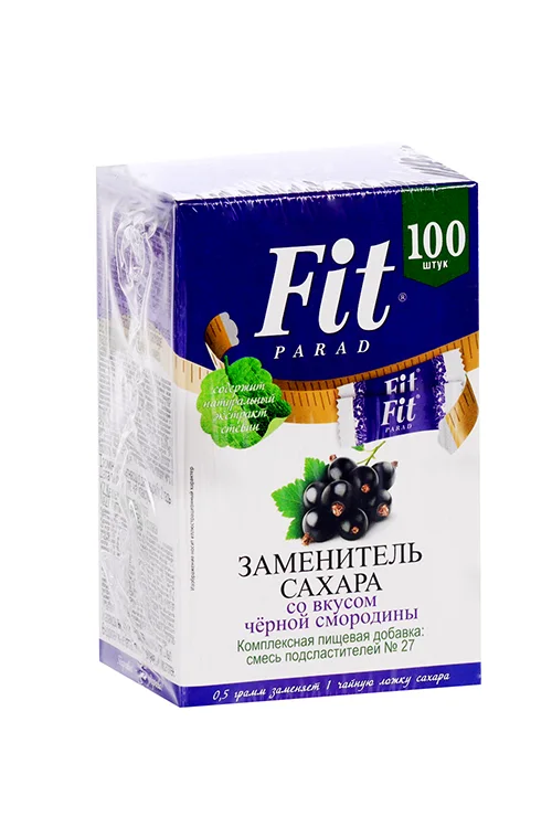 Сахарозаменитель FitParad №27 со вкусом Черная смородина 100 шт стики