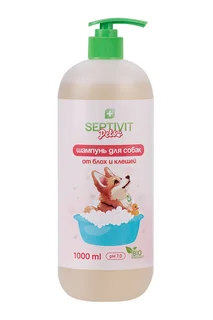 Шампунь Septivit Pets От блох / клещей для собак 1 л