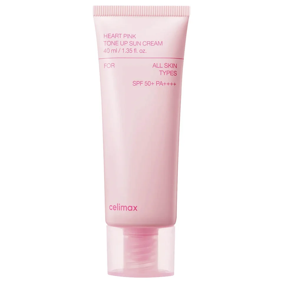 Выравнивающий солнцезащитный крем для сияния кожи SPF50 Heart Pink Tone Up Sun Cream, 40 мл, Celimax