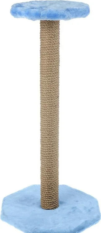 Когтеточка Зоомарк с полкой мех 35×35×75 см