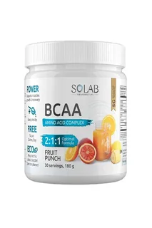 Bcaa 2:1:1 Solab Фруктовый пунш, 180 г, (30 порций)
