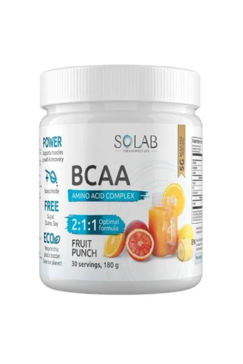Bcaa 2:1:1 Solab Фруктовый пунш, 180 г, (30 порций)