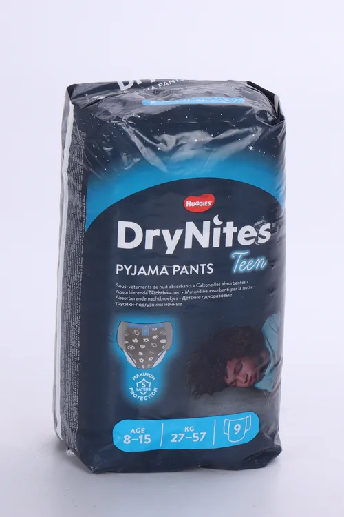 Трусики-подгузники Huggies DryNites для мальчиков 8-15 лет 9 шт (27-57 кг)