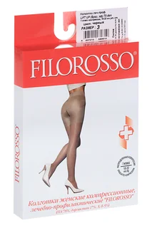 Колготки Filorosso Lift Up компресс лечеб-профилакт 70 den 1 класс черный р 3