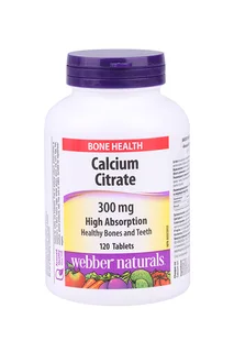 Кальций Цитрат 300 мг Webber Naturals 1 540 мг 120 шт таблетки