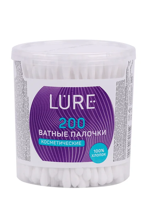 Ватные палочки Lure стакан 200 шт