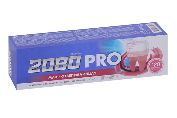 Зубная паста Dental Clinic 2080 MAX-отбеливающая 125 гр (898406)