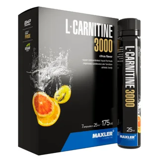 L-Карнитин 3000, со вкусом Цитрус, 7*25 мл, Maxler