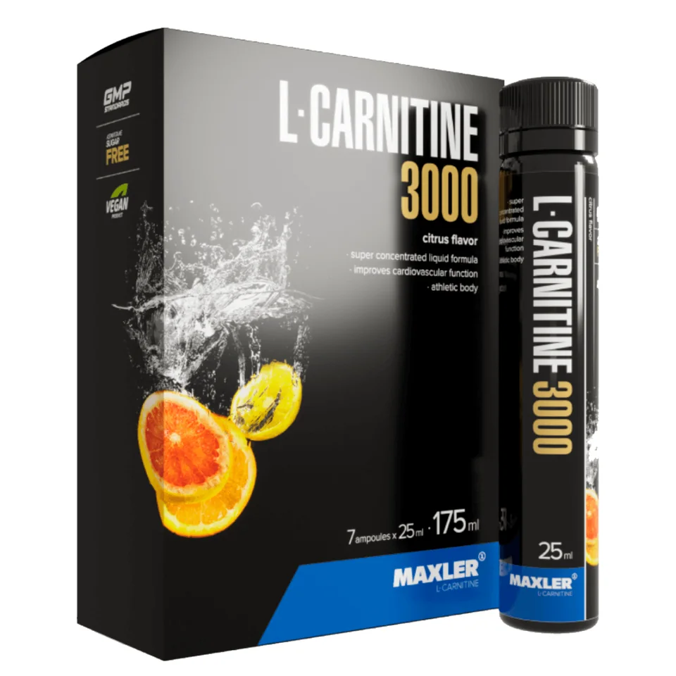 L-Карнитин 3000, со вкусом Цитрус, 7*25 мл, Maxler