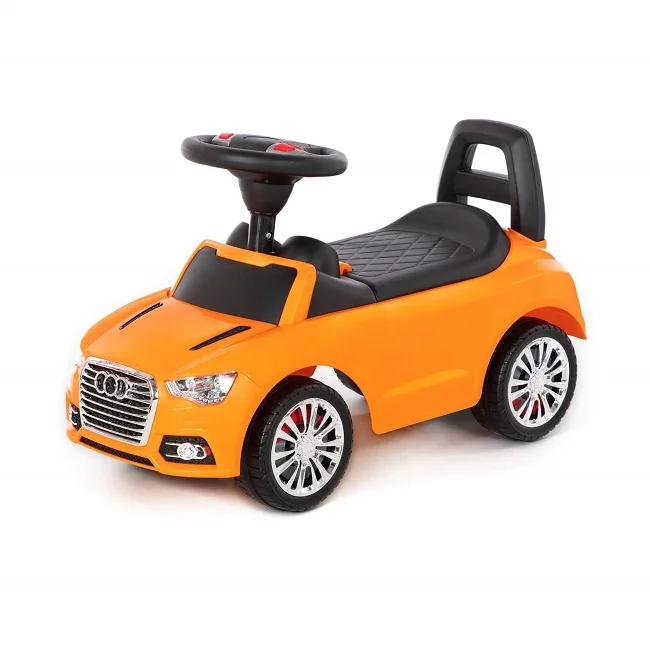Игрушка Полесье Каталка-автомобиль SuperCar №2 со звуковым сигналом оранжевая