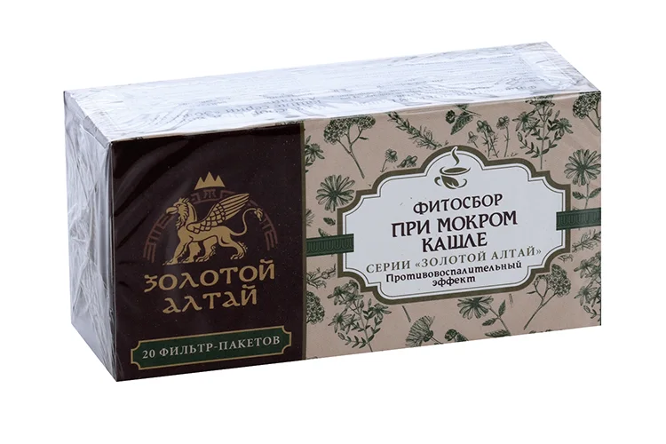 При мокром кашле сбор Золотой Алтай 1,5 гр 20 шт