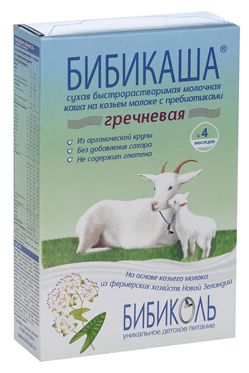Каша Бибикаша гречневая на козьем молоке 200 гр