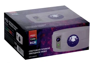 Световой прибор Luazon Lighting «Звездное небо» 5 см лазер динамик пульт ДУ свечение мульти