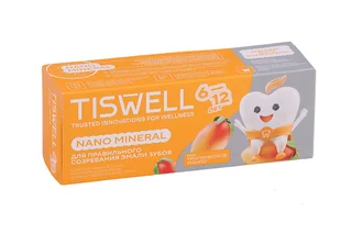 Зубная паста Tiswell реминерализ с наногидроксиапатитом дет тропическое манго (с 6 лет) 60 гр