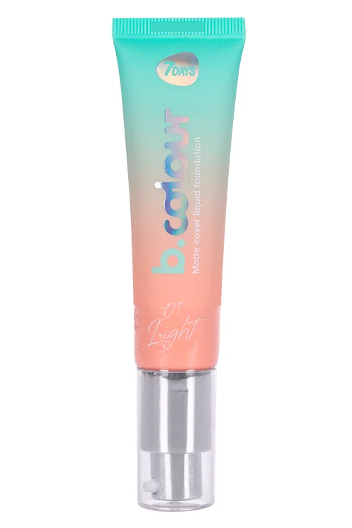Крем для лица 7Days B.Colour тональный матирующий тон 01 Light 30 мл