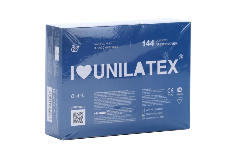 Презервативы Unilatex Natural Plain классические 144 шт