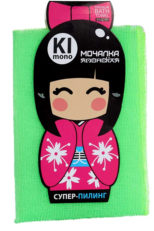 Мочалка-полотенце Kimono салатовый