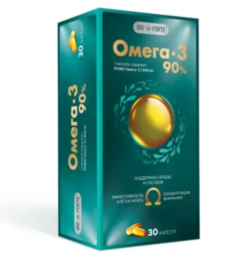 Омега-3 BioForte 90%, 30 шт, капсулы