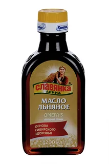 Масло Славянка Арина Омега 3 льняное, 200 мл