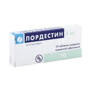Лордестин таблетки покрытые пленочной оболочкой 5 мг 10 шт