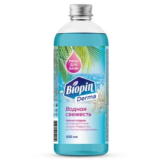 Пена для ванн Biopin Derma Водная свежесть, 650 мл