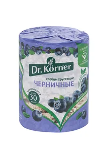 Хлебцы Dr. Korner злаковый коктейль черничный 100 гр