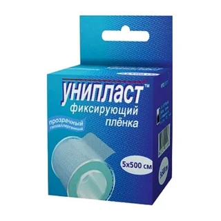 Лейкопластырь Унипласт фиксирующий На Основе Прозр. Пленки 5*500 см 1 шт