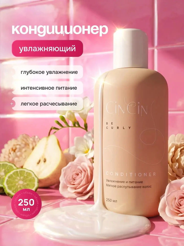 CinCin Бальзам для кудрявых волос 250 мл