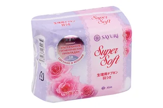Прокладки Sayuri Super Soft нормал ультратонкие гигиенические 24 см 10 шт