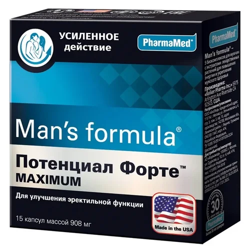 Потенциал Форте усиленная формула 908 мг 15 шт таблетки