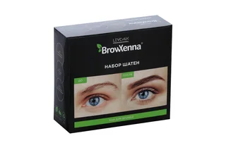 Набор Browxenna шатен хна для бровей 3 оттенка