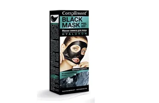 Маска-пленка Compliment Black Mask Hyaluron для лица 80 мл