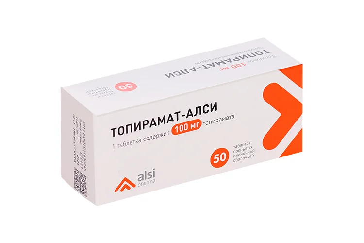 Топирамат таблетки 100 мг 50 шт