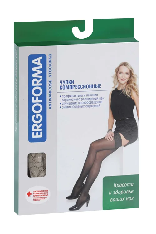 Чулки Ergoforma антиварикозн 2 класс компрессии 23-32 мм рт ст р 1 телесн