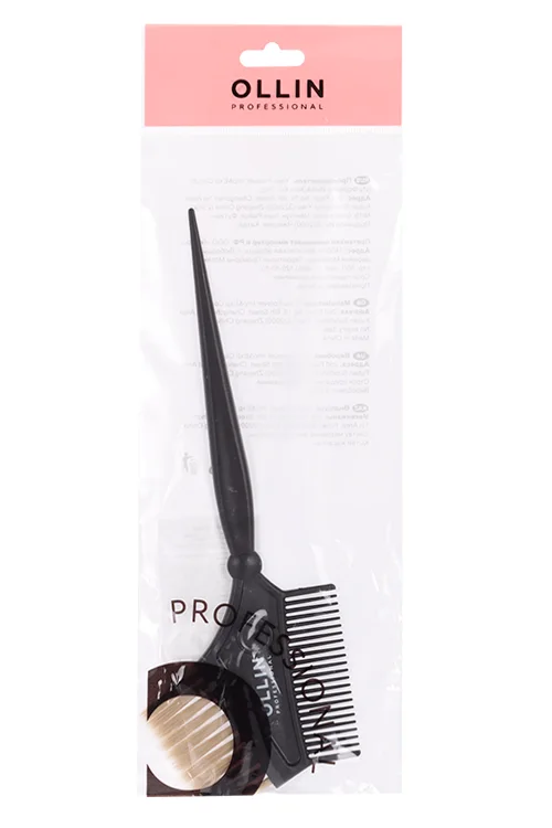 Кисть Ollin Professional для краски с мягкой щетиной и с расческой