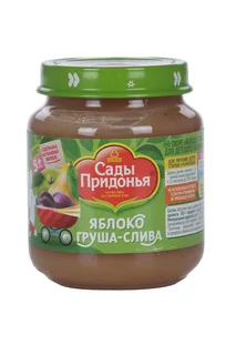 Пюре Сады Придонья ябл / груша / слива (с 5 мес) 120 гр