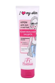 Крем Floresan I love my skin Комплексная защита для рук / ногтей 100 мл