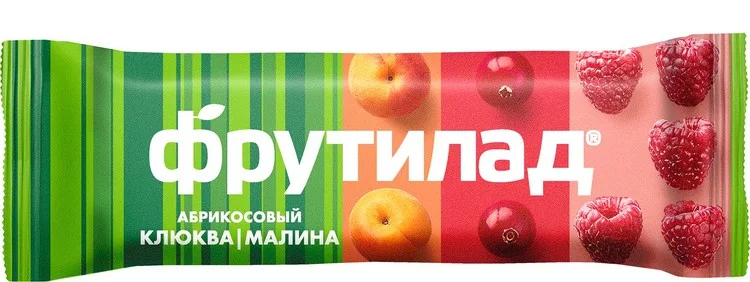 Батончик Фрутилад фруктовый / абрикосовый клюква / малина 30 гр