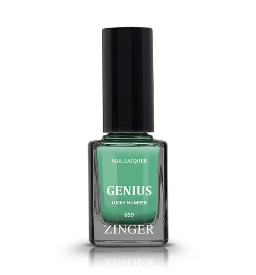 Лак Zinger Genius для ногтей бирюзовый 12 мл (659)