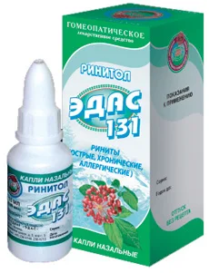 Ринитол Эдас-131 капли назальные гом 15 мл острый ринит капли 15 мл