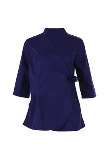 Рубашка медицинская Medcostume женская МС6077 рукав 3/4 темно-синяя р 50