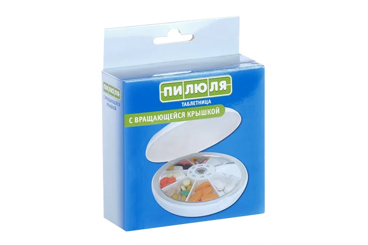 Таблетница Пилюля на 7 дней / вращ крышка